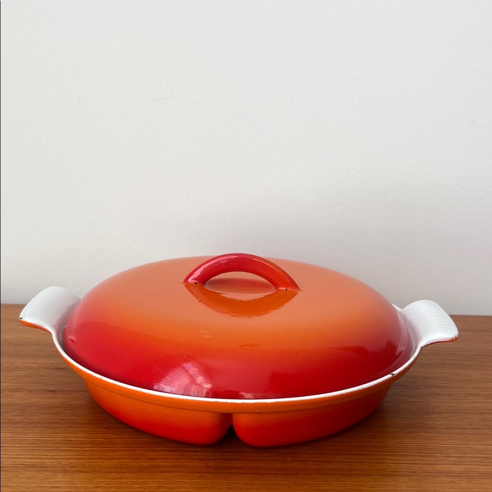 Belgian Descoware Divided Baking Dish